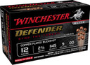 Winchester SB1200PD Defender 12Gauge 2.75 in 9Pellets Copper Plated 00Buck Shot 10 Per Box/10 Case, Shotgun Shells
