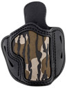 1791 Gunleather MOBH21SBLR BH2.1 Optic Ready OWB Size 2.1 Mossy Oak/Stealth Black Leather Belt Slide Compatible w/Glock 17/S&W M&P Shield/Springfield XD Right Hand, Holster