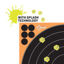 EZ-Aim 1531710 Splash Reactive Bullseye Impact Enhancement Adhesive Bullseye Black / Orange 10 Pack