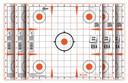 EZ-Aim 15333100 Sight-In Grid Self-Adhesive 12 in x 12 in Orange/White 100 Per Pack Paper Targets