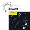 EZ-Aim 1537230 Splash Reactive IPSC Silhouette Hanging 12.50 in W X 18.25 in H Chartreuse/Black 30 Per Pkg Paper Targets