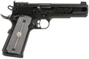 EAA GIRSAN 390098 MC1911 S Lux Full Size 45 ACP 8+,1 5 in Black Steel Barrel, Black Chrome w/Engraving Serrated Slide, Black Chrome Engraved Steel Frame w/Beavertail, G10 Grips, Pistol
