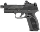FN 66100844 509T w/Optic Sports South Exclusive 9mm Luger 17+1/24+1, 4.50 in Black Steel Threaded Barrel, Matte Black Optic Ready/Serrated Stainless Steel Slide, Matte Black Polymer Frame w/Picatinny Rail, Vortex Viper Red Dot, Pistol