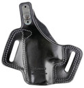 Galco FL800RB Fletch OWB Black Leather Belt Slide Compatible w/Glock 43/43X, Springfield Hellcat Belt Up to 1.75 in Wide Right Hand, Holster