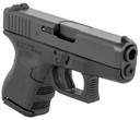 Glock 26, GEN 3, Semi-automatic, Striker Fired, Sub-Compact, 9MM, 3.43 in, Black, Interchangeable, 10 Rounds, 2 Mags, Front Serrations, Fixed Sights, Polymer, DLC G26AUT