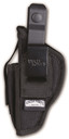 Uncle Mikes 70360 Sidekick Hip IWB/OWB Size 36 Black Kodra Nylon Belt Clip Fits Sm Frame 5/6 Rd , Revolver w/Hammer Spur Fits 2.75-4 in Barrel, Holster