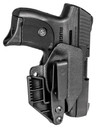Mission First Tactical H2RUEC9AIWBM Minimalist IWB Black Polymer Belt Clip Fits Ruger EC9/EC9s/LC9/LC9s, Holster