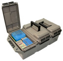 MTM Case-Gard AC3C 3-Can Ammo Crate 50 Cal, Rifle, Dark Earth/Army Green, Polypropylene 13.5 in x 7.4 in x 8.5 in, 30 lbs