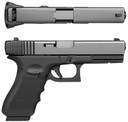Recover Tactical GCH2101 Upper Charging Handle Compatible w/Glock 21 Gen1-5, Black Polymer,