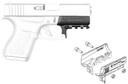 Recover Tactical GR4301 Compact Rail Adapter for Glock 43 43X and 48 Black