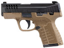 Savage Arms 67006 Stance 9mm Luger 7+1/8+1 3.2 in Barrel, FDE Frame, Serrated/Ported Black Nitride Slide, Interchangeable Backstrap, Manual Safety, Night Sights, Pistol