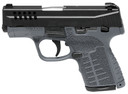 Savage Arms 67044 Stance 9mm Luger 3.20 in 7+1,10+1 Gray Frame with MS Black Stainless Steel Ported Slide Gray Interchangeable Backstrap Grip Tritium Night Sights Includes 2 Mags & Hard Case