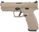 Tisas 15000105 PX-9 Gen3 Duty 9mm Luger 20+1 18+1 4.11 in Black Steel Barrel, FDE Cerakote Optic Cut/Serrated Steel Slide, FDE Polymer Frame w/Picatinny Rail, FDE Interchangeable Grip, Trigger Safety, Right Hand, Pistol