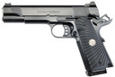 Wilson Combat CQBFS9A 1911 CQB Full Size Frame 9mm Luger 10+1 5 in Match Grade Barrel, Black Serrated Carbon Steel Slide, Black Armor-Tuff Carbon Steel Frame w/Beavertail, Black G10 Starburst Grip, Pistol