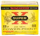 Winchester X22LRPPB Super X 22LR 40gr Plated Hollow Point 222 Per Box/10 Case Rimfire Ammunition