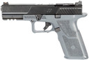 ZEV OZ9STDCOMG OZ9 Combat 9mm Luger 17+1 4.49 in Black PRO Match Steel Barrel, Black DLC Optic Cut/Serrated Stainless Steel Slide, Gray Polymer Frame w/Beavertail & Picatinny Rail, Gray Polymer Grip, Trigger Safety, Right Hand, Pistol
