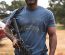 Magpul MAG1268411S Magmouth Navy Heather Cotton/Polyester Short Sleeve Small Graphic T Shirt