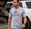 Magpul MAG1281030M Independence Icon Athletic Gray Heather Cotton/Polyester Short Sleeve Medium Graphic T Shirt