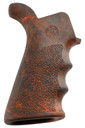 Hogue 15421 OverMolded Beavertail made of Rubber with Red Lava Finish, Cobblestone Texture & Finger Grooves for AR-15, M16