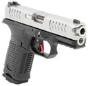 Bul Armory AXECCLEVSLV9US Axe Cleaver Sports South Exclusive Compact 9mm Luger 15+1, 4.02 in Barrel, Silver Serrated Stainless Steel Slide, Black Polymer Frame w/Beavertail & Picatinny Rail, Pistol