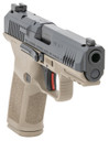 Canik HG7159N Mete SF Compact 9mm Luger 15+1, 4.19 in Black Steel Barrel, Black Nitride Optic Ready/Serrated Slide, FDE Polymer Frame w/Beavertail & Picatinny Rail, Pistol