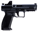 Canik HG7164N Mete SFT w/Optic Full Size Frame 9mm Luger 20+1/18+1, 4.46 in Black Match Grade Barrel, Black Nitride Optic Ready/Serrated Steel Slide, Polymer Frame w/Beavertail & Picatinny Rail, MeCanik MO1 Red Dot, Pistol