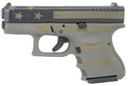 Glock UI2650204-OP G26 Gen3 Subcompact 9mm Luger Caliber with 3.43 in Barrel, 10+1 Capacity, Overall Operator Flag Cerakote Finish, Rough Textured Interchangeable Backstraps Grip
