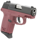 SCCY Industries CPX2CBCRG3 CPX-2 Gen3 9mm Luger Caliber with 3.10 in Barrel, 10+1 Capacity, Crimson Red Finish Picatinny Rail Frame, Serrated Black Nitride Stainless Steel Slide, Polymer Grip & No Manual Thumb Safety, Pistol