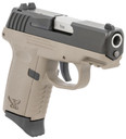 SCCY Industries CPX2CBDEG3 CPX-2 Gen3 9mm Luger Caliber with 3.10 in Barrel, 10+1 Capacity, FDE Finish Picatinny Rail Frame, Serrated Black Nitride Stainless Steel Slide, Polymer Grip & No Manual Thumb Safety, Pistol