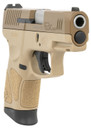 Taurus 1-G3C93ET G3c 9mm Luger Caliber with 3.20 in Barrel, 12+1 Capacity, Tan Finish Picatinny Rail Frame, Serrated Coyote Cerakote Steel Slide & Polymer Grip Includes 3 Mags