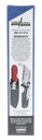 Cold Steel CS40ATZ Click-N-Cut Slock Master 2.50 in Fixed Caping/Clip/Utility Plain/Serrated Satin 420J2 SS Blade Red Textured ABS Handle Includes Sheath, Knife