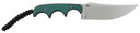 CRKT 2394 Minimalist Katana 3.56 in Fixed Plain Bead Blasted 8Cr13MoV SS Blade/ Green Resin Infused Fiber Handle Includes Lanyard, Knife