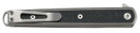 CRKT 7123 Seis 3.32 in Folding Plain Bead Blasted 4116 Stainless Steel Blade/Black GRN Handle Includes Pocket Clip, Knife
