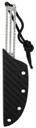 CRKT 7524 Testy 2.38 in Fixed Drop Point Plain Satin 420J2 SS Blade Skeletonized w/Chevron Texture Stainless Steel Handle Includes Lanyard/Sheath