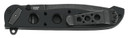CRKT M1603DB M16 03DB 3.58 in Folding Spear Point Plain Black Stonewashed D2 Steel Blade/Black Aluminum Handle Includes Pocket Clip, Knife