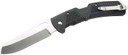 Strike Industries K1BK K1 3.51 in Folding Plain AUS-8A SS Blade Black Textured Polymer Handle Includes Pocket Clip, Knife