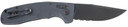 S.O.G SOG15380257 SOG-TAC Auto 3.43 in Folding Part Serrated Black TiNi Cryo D2 Steel Blade Black Micro-Textured Anodized Aluminum Handle Includes Pocket Clip, Knife