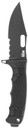 S.O.G SOG17210157 Seal FX 4.30 in Fixed Clip Point Part Serrated Black Cerakote CPM S35VN SS Blade/Black GRN/SS Handle Includes Sheath, Knife
