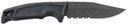 S.O.G SOG17220257 Recondo FX 4.60 in Fixed Part Serrated Satin TiNi Full Tang Cryo 440C SS Blade/ Black Overmolded GRN Handle, Knife