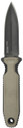 S.O.G SOG17610457 Pentagon FX Covert 3.41 in Fixed Spear Point Plain Black Titanium Nitride Cryo CPM S35VN Blade/G10 FDE Handle, Knife