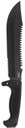 S.O.G SOGF03TNCP Jungle Primitive 9.50 in Clip Point Plain Black Hardcased w/Saw Spine 8Cr13MoV SS Blade Black w/Digi-Grip Kraton Handle Includes Sheath Machete