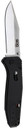 S.O.G SOGFLA1001CP Flare 3.50 in Folding Plain Clip Point Satin Polished/Black GRN Handle, Knife