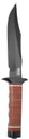 S.O.G SOGS1TL Bowie 2.0 6.40 in Fixed Plain Clip Point Black Hardcased TiNi Full Tang AUS8 SS Blade/ Brown Stacked Leather Washers w/Cross Guard Handle, Knife