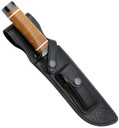 S.O.G SOGS1TL Bowie 2.0 6.40 in Fixed Plain Clip Point Black Hardcased TiNi Full Tang AUS8 SS Blade/ Brown Stacked Leather Washers w/Cross Guard Handle, Knife