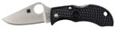 Spyderco MBKP Manbug 1.95 in Folding Plain Stonewashed VG-10 SS Blade, Black FRN Handle, Knife