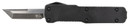 Templar CABR221 Premium Lightweight Micro 1.85 in OTF Tanto Plain Black Oxide Stonewashed Powdered D2 Steel Blade/3.50 in Black Rubber/Aluminum Handle Features California Legal, Knife