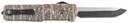 Templar LZMOB321 Premium Weighted Large 3.55 in OTF Drop Point Plain Black Oxide Stonewashed Powdered D2 Steel Blade/5.25 in Mossy Oak Bottomland Aluminum Zinc Alloy Handle, Knife