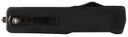 Templar MZBR121 Premium Weighted Slim 3.16 in OTF Dagger Plain Black Oxide Stonewashed Powdered D2 Steel Blade/4.93 in Black Rubber/Aluminum Zinc Alloy Handle, Knife