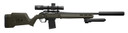 Magpul MAG1207ODG Hunter American Stock OD Green Adjustable Synthetic Stock with Aluminum Chassis for Short Action Ruger American Right Hand Includes STANAG Mag Well
