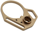 Strike Industries ARULMFEP&ACNFDE QD End Plate QD End Plate with Hook Attachments & Anti-Rotation Castle Nut, FDE Finish
